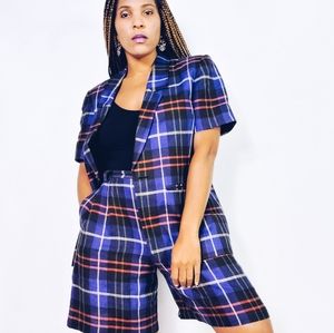 Plaid Short Set